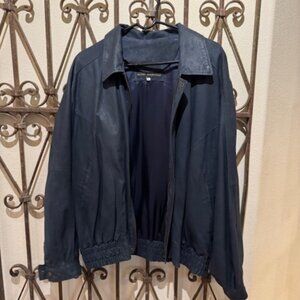 Men's Alta Moda Firenze Italian Leather Jacket Size 52 (42US)